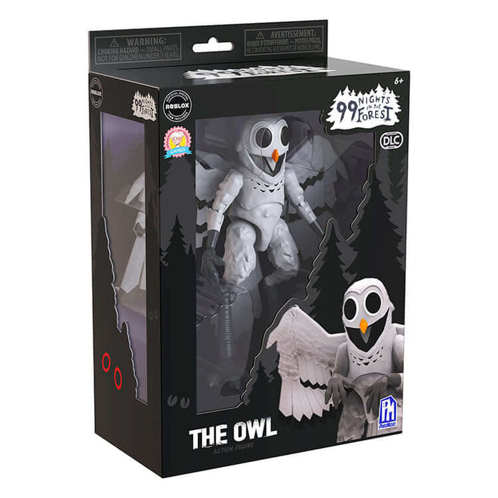 99 Nights In The Forest Series 1 8inch Action Figure - Owl packaging featuring an owl action figure and forest graphics.