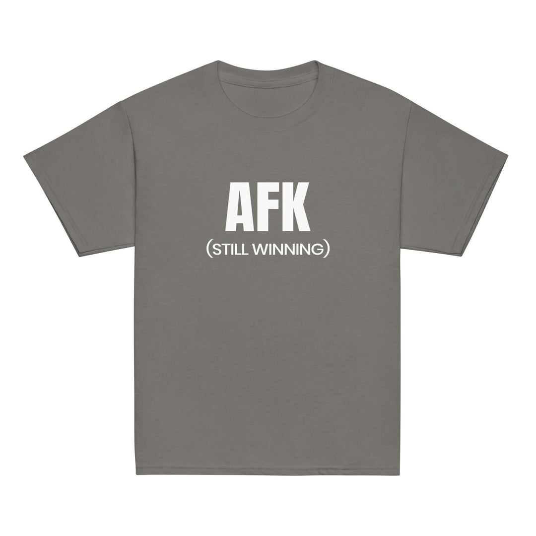 AFK Youth classic tee in Sport Grey color with &