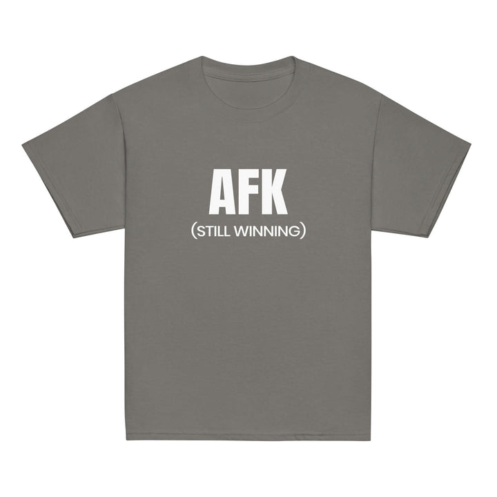 AFK Youth classic tee in Sport Grey color with &