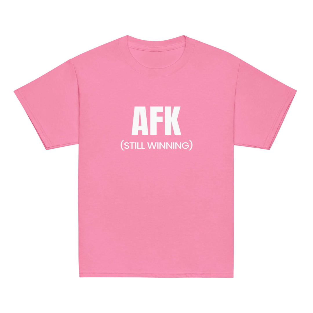 AFK Youth classic tee in pink with &