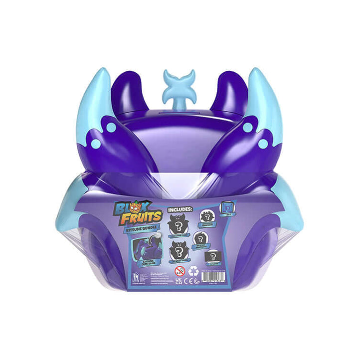 Blox Fruits Series 3 Kitsune Collector Bundle storage container featuring vibrant purple design and surprise reveals.