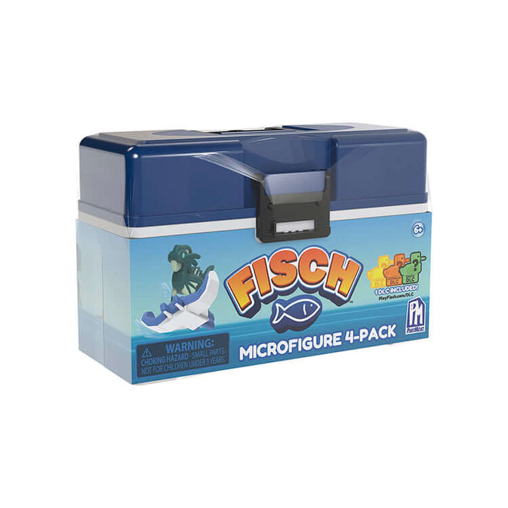 Fisch Microfigure Multipack tacklebox featuring aquatic design and surprise microfigures for underwater adventures.