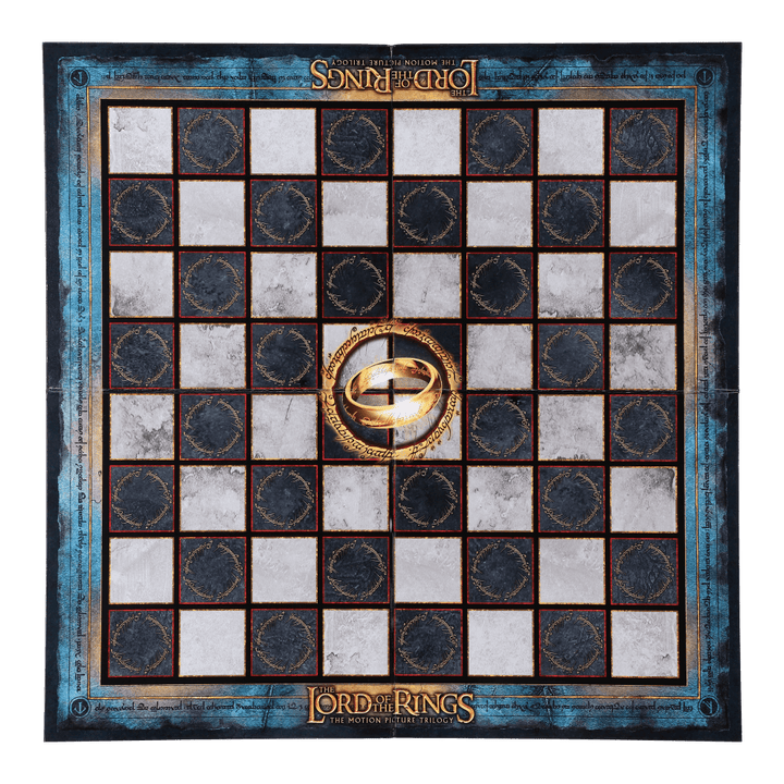 The Lord of the Rings - Battle For Middle Earth Chess Set playing board featuring an iconic design and 64 squares.