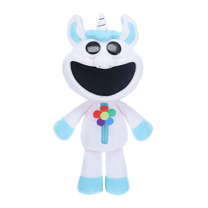 CraftyCorn 12" Deluxe Plush from Poppy Playtime, smiling unicorn toy with colorful details and soft fabric.