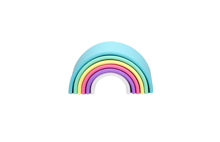 Dena| Silicone Toy My First Rainbow Pastel | Earthlets.com |  | baby care soothers & dental care