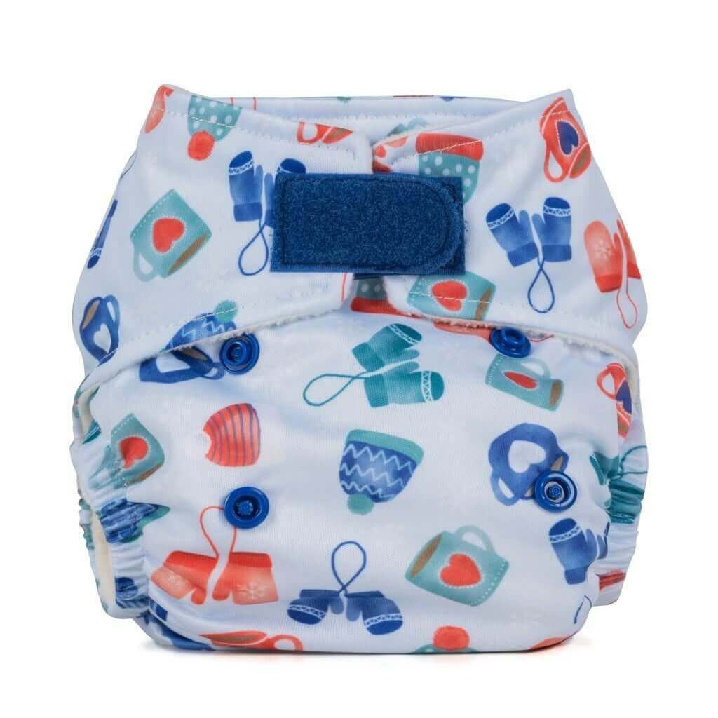 Baba + Boo Newborn Reusable Nappy - Prints Colour: Pebbles reusable nappies all in one nappies Earthlets