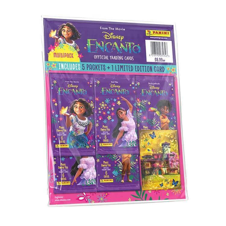 Panini Disney Encanto Trading Card Collection Product: Multipack (5 Packs) Trading Card Collection Earthlets