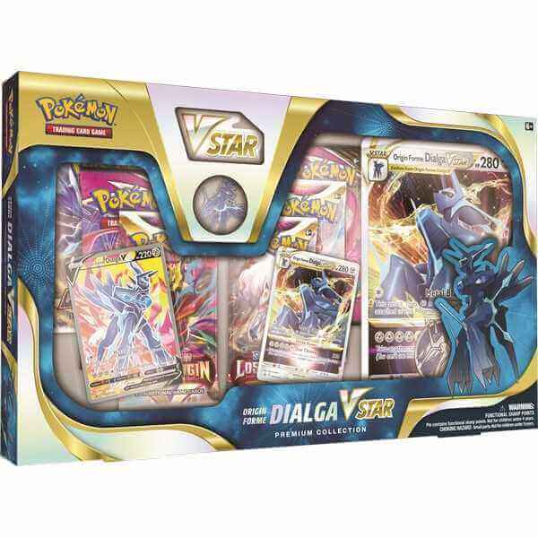 Pokemon Company Pokémon TCG: Origin Forme Palkia/ Origin Forme Dialga VSTAR Premium Collection CASE Trading Card Games Earthlets