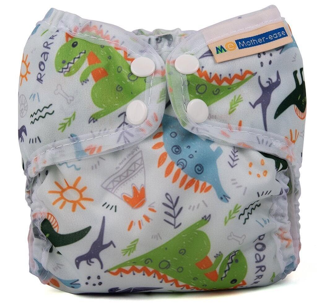 Mother-ease Wizard Uno Stay Dry - Newborn Colour: Dino Size: XS reusable nappies all in one nappies Earthlets