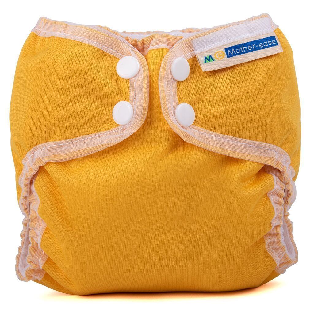 Mother-ease Wizard Uno Stay Dry - Newborn Colour: Mustard Size: XS reusable nappies all in one nappies Earthlets