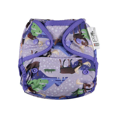 Close Parent Pop-in Single Popper Nappy Bamboo Colour: Moose reusable nappies Earthlets