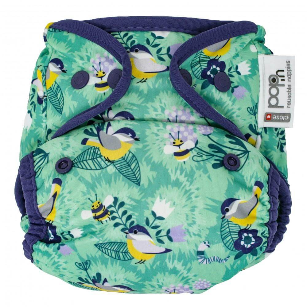Close Parent Pop-in Single Popper Nappy Bamboo Colour: Red Panda reusable nappies Earthlets