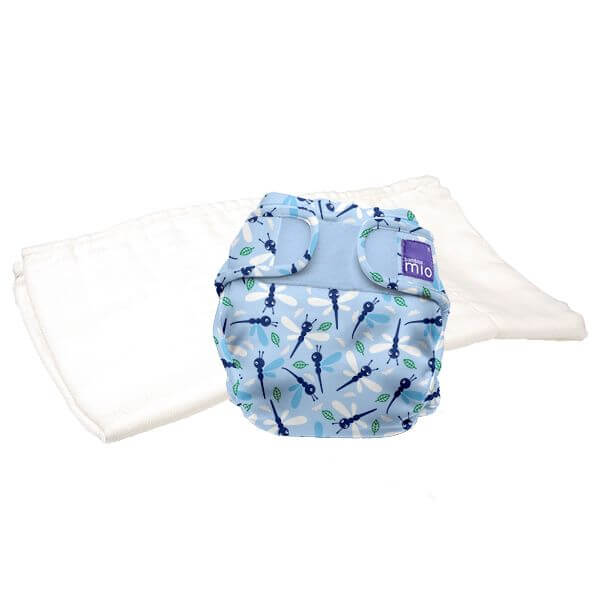 Bambino Mio Mioduo Two-Piece Nappy Size: Size 2 Colour: Dragonfly Daze reusable nappies Earthlets