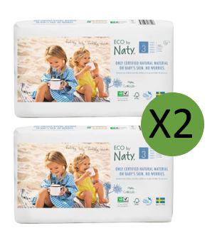 Naty| Size 3 Nappies Eco Pack - 50 pack | Earthlets.com |  | disposable nappies size 3
